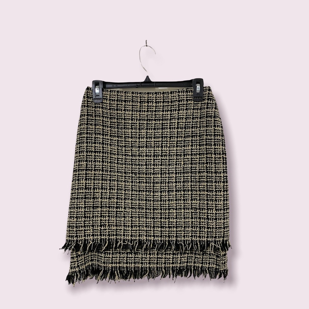 Tweed Pencil Mini Skirt
